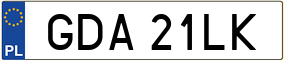 Trailer License Plate